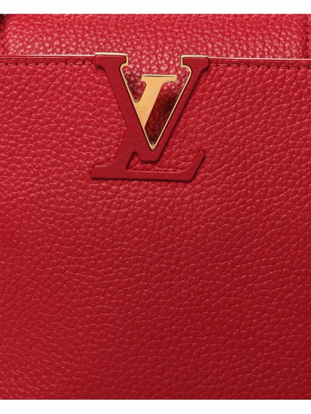 Louis Vuitton Capucines MM Red Taurillon Leather – Gold Hardware – Stunning 🔥 - Picture 4 of 7